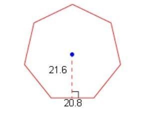 PLEASE HELP!!To the nearest square unit, what is the area of the regular heptagon-example-1