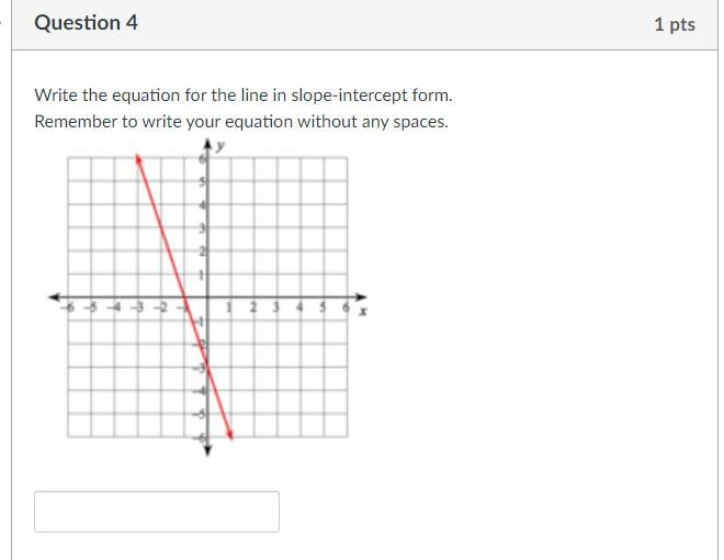 Write the equation for the line in slope-intercept form.-example-1