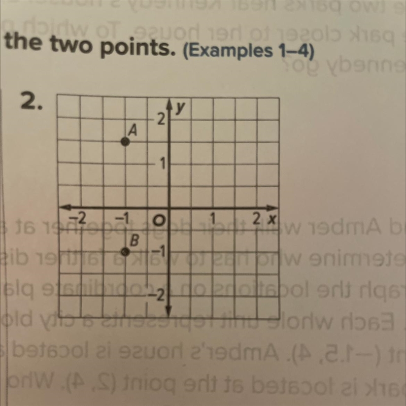 Find the Horizontal or Vertical distance between the two points:-example-1