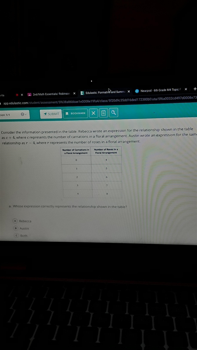 Whose experiment correctly represents the relationship shown at the table-example-1