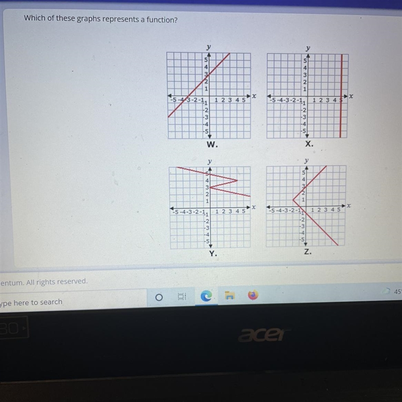 Tell me if it is w x y or x-example-1