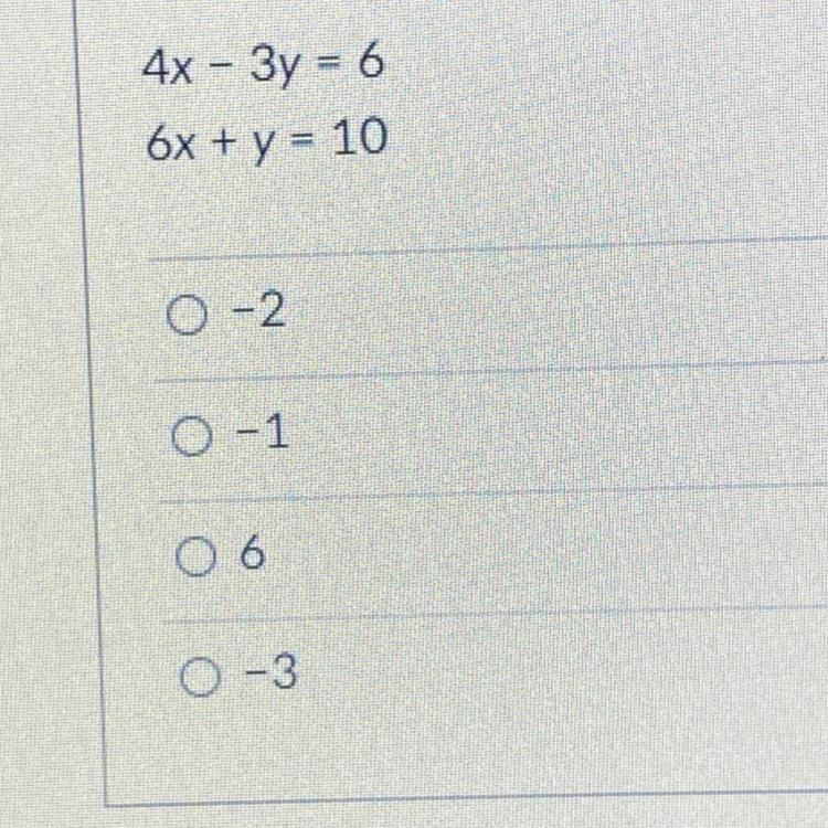 Suppose you chose to solve the following system of equations by multiplying the first-example-1