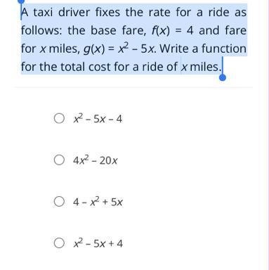 Given: f(x) = x2 + 3x – 5 and 2g(x) = 2x – 8. Find (f + g) (x).-example-1