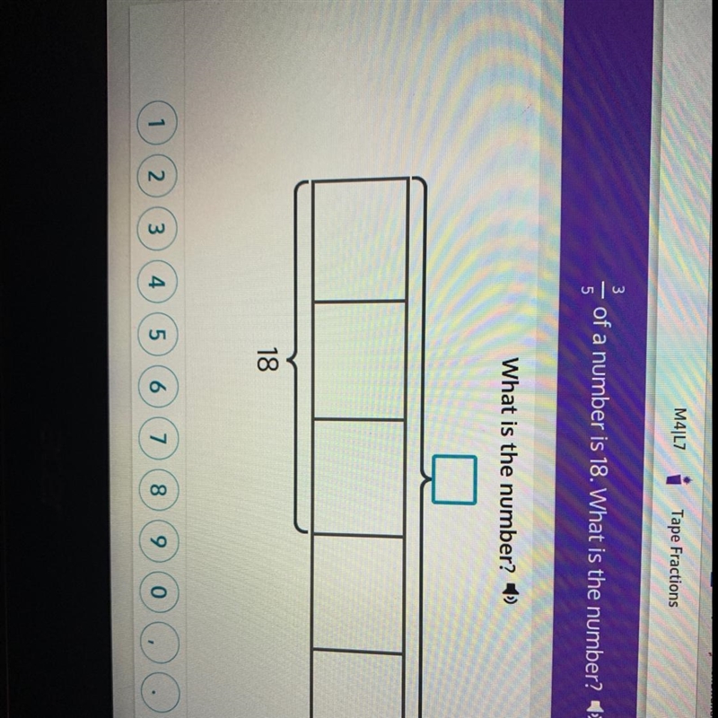 3/5 of a number is 18 what is the number-example-1