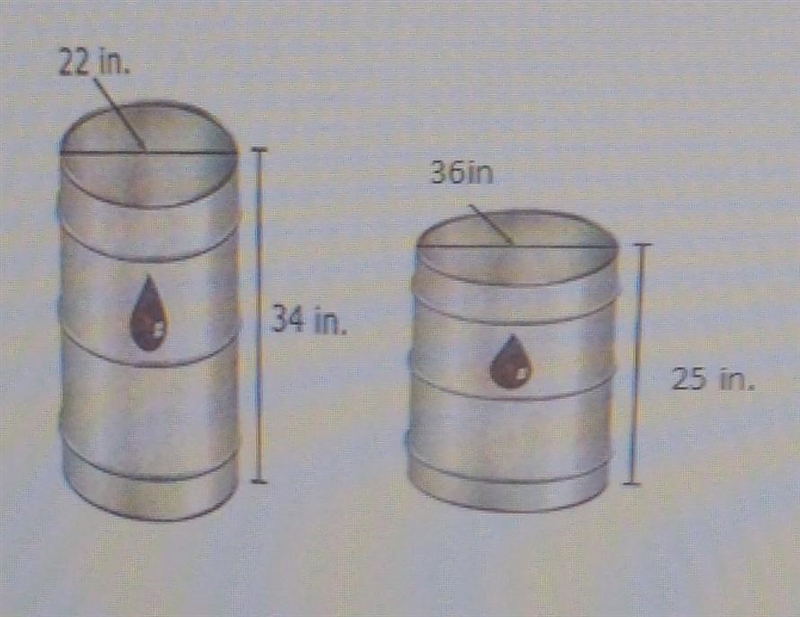 Mira is determining which rainwater collection barrel to purchase. She wants to purchase-example-1