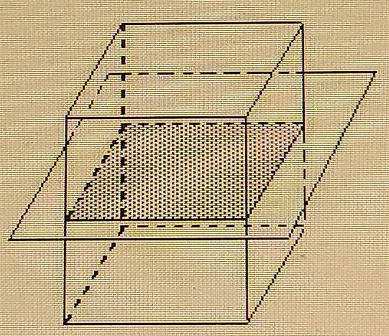 Describe the the cross section A.Square B.Pentagon C.Trapezoid D.Cube​-example-1