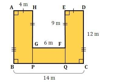 Find the area of the following shapes. Area = __ mm^2-example-2