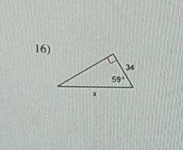 Solving right triangle find the missing side. round to the nearest tenth-example-1