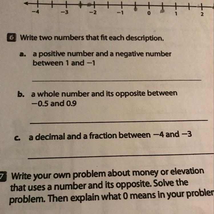 Write two numbers that fit each description for A,B, and C.-example-1