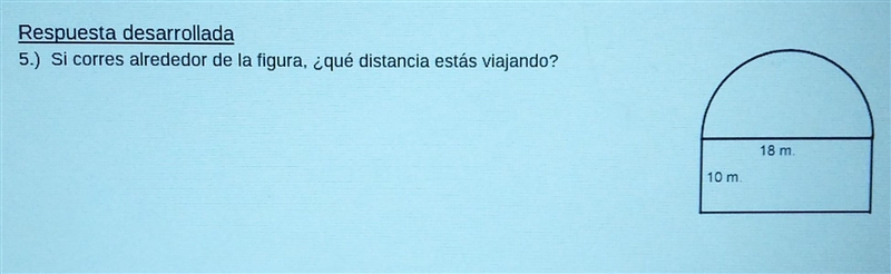 Si corres alrededor de la figura, que distancia estás viajando?If you run around the-example-1