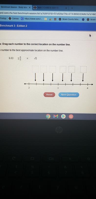 Drag each number to the best approximate location on the number line-example-1