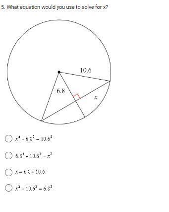 What equation would you use to solve for x?-example-1