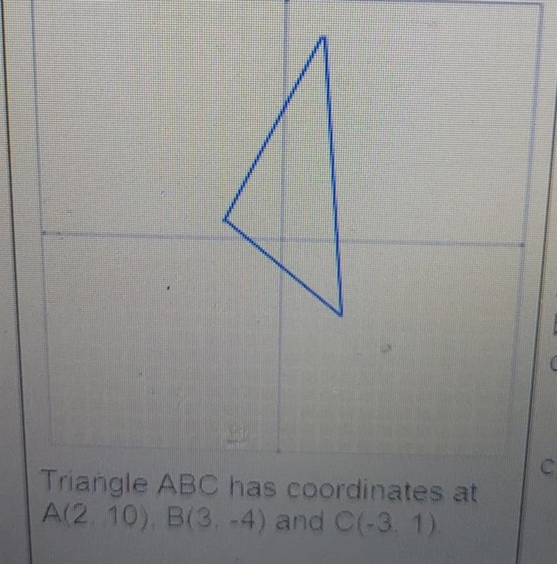 Write the new coordinates after the triangle is rotated 90 degrees clockwise.-example-1