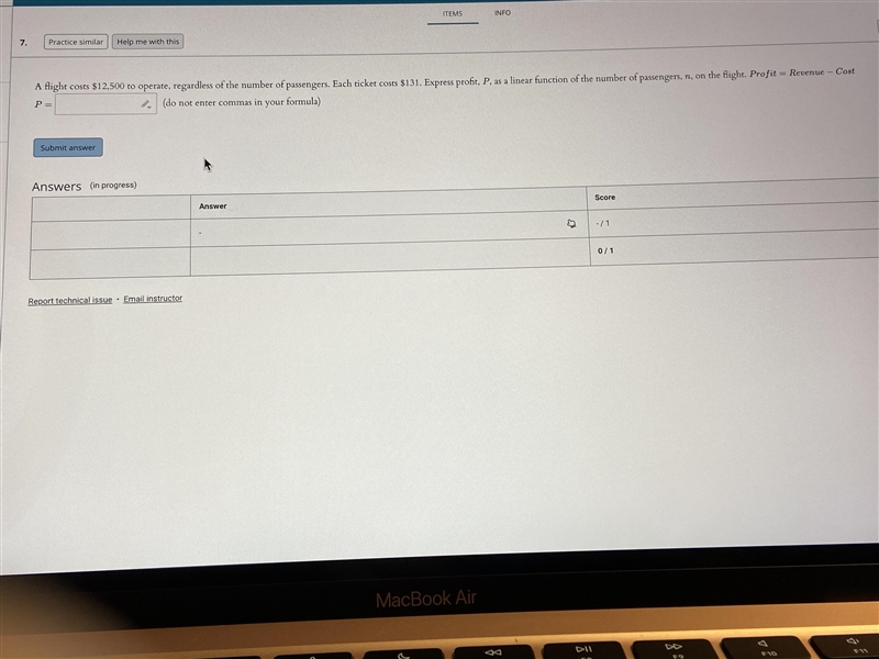 A flight costs $12,500 to operate, regardless of the number of passengers. Each ticket-example-1