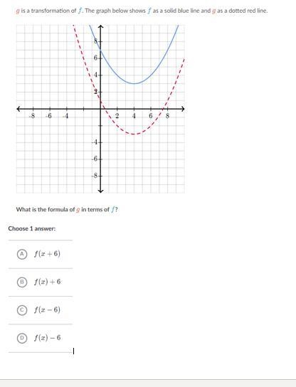 Pls help 80 points! function g is a transformation of f the graph below shows f as-example-1