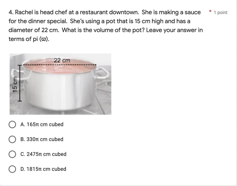 Rachel is head chef at a restaurant downtown. She is making a sauce for the dinner-example-1