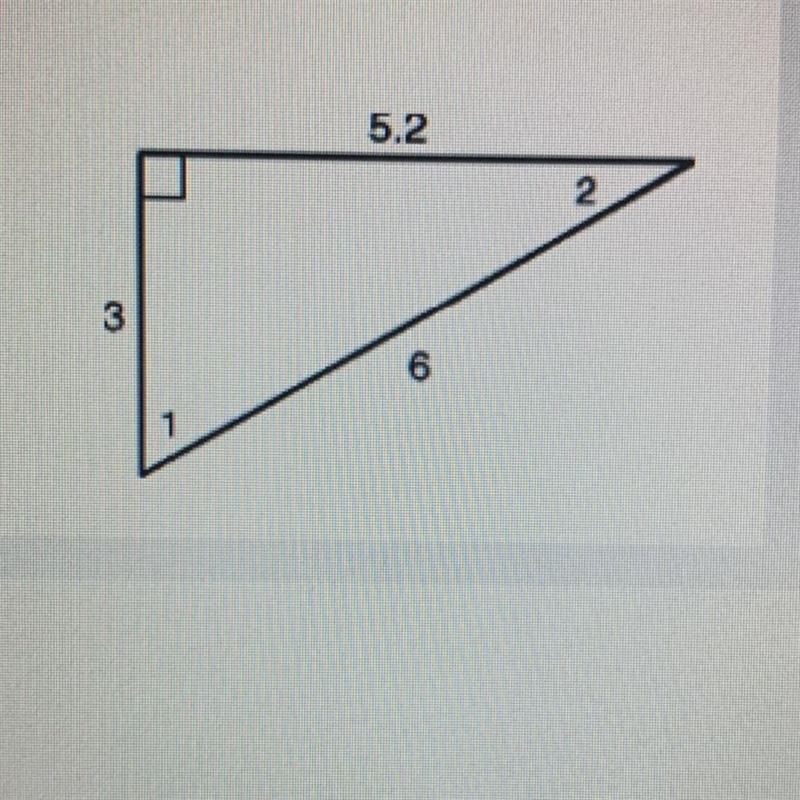 1) Find the sine of Angle 1. 2) Find the cosine of Angle 1 3) find the sine of angle-example-1