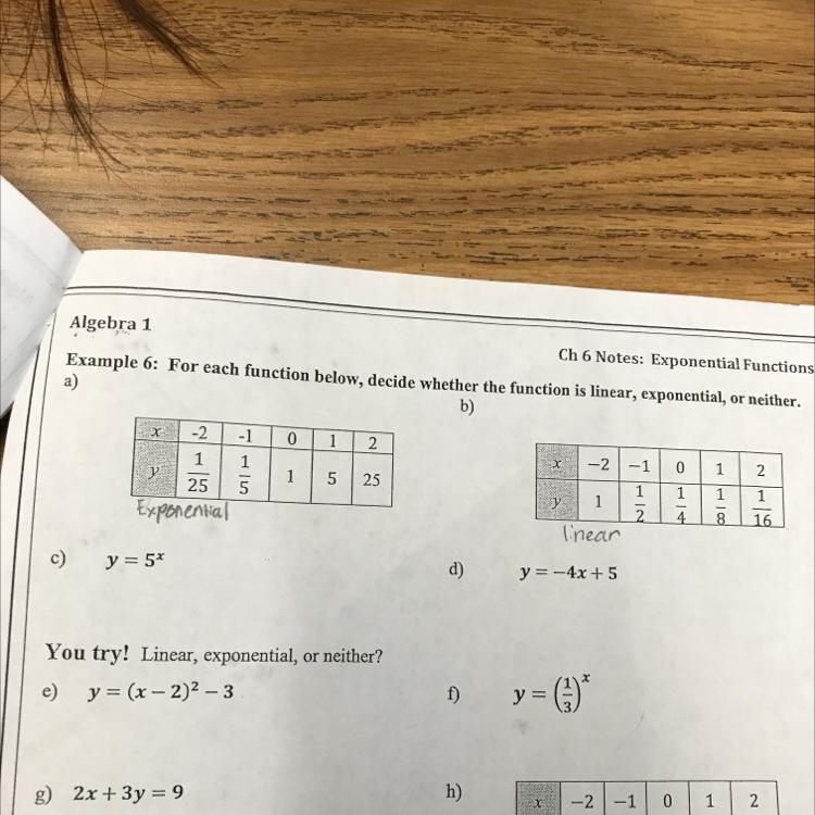 Decide whether the function is linear, exponential,or neither-example-1