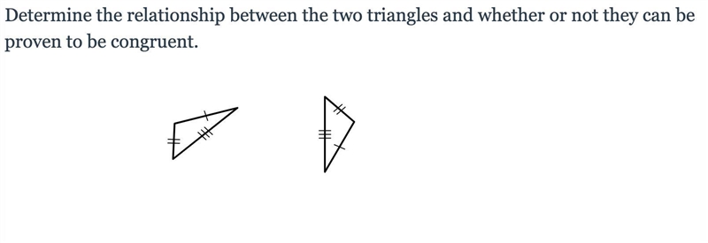 I BEG YOU FOR HELP!!! Determine the relationship between the two triangles and whether-example-1