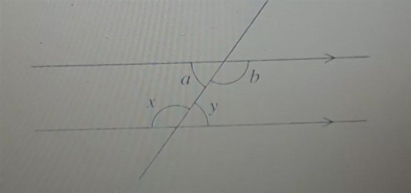 How do I find alternate angle to a and b?-example-1