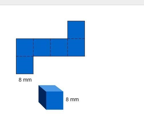 PLEASE HELP AND FAST This is a picture of a cube and the net for the cube. What is-example-1