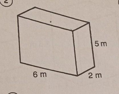 Find surface area and no the answer is not 60​-example-1