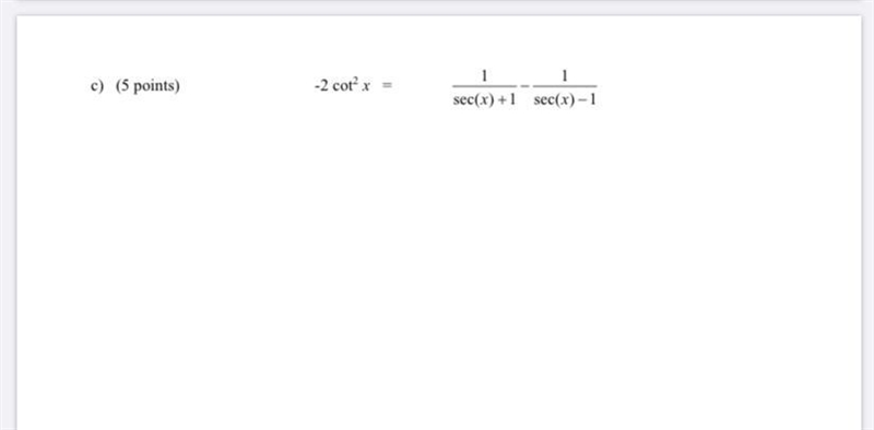 How do I solve this problem?Prove the two expressions are equal-example-1