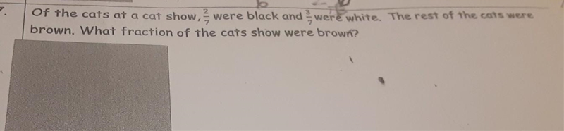 Of the cats at a cat show. were black and were white. The rest of the cats were brown-example-1