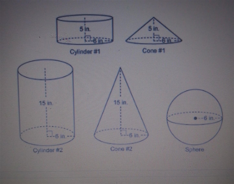 (A)Which figures have a volume greater than 600 cubic inches (b)How many times greater-example-1