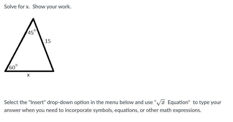 Use √(x) Solve for x-example-1