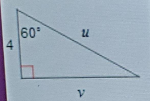 60 4. u Which side is the long leg in this 30-60-90 triangle? 4-example-1