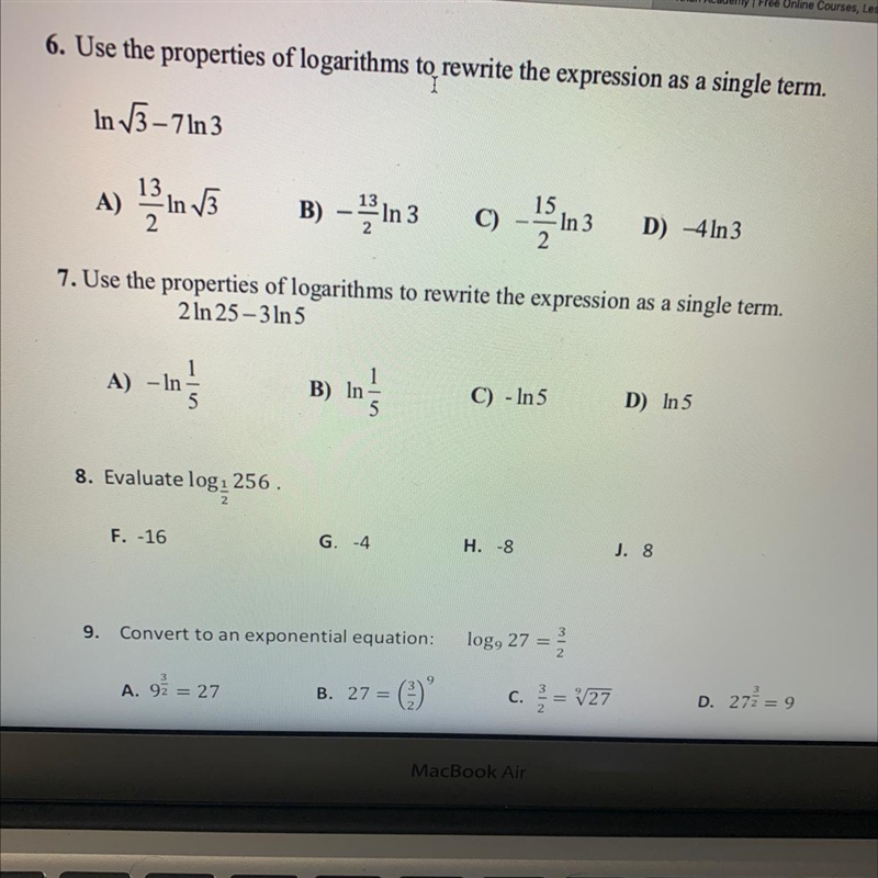 Calculus early transcendental functions. I just need the answer.Number 6.-example-1