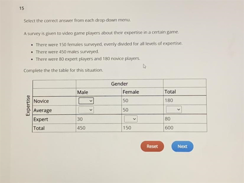 Can someone help me with this geometry question?Novice: 130,120,100, and 180Average-example-1