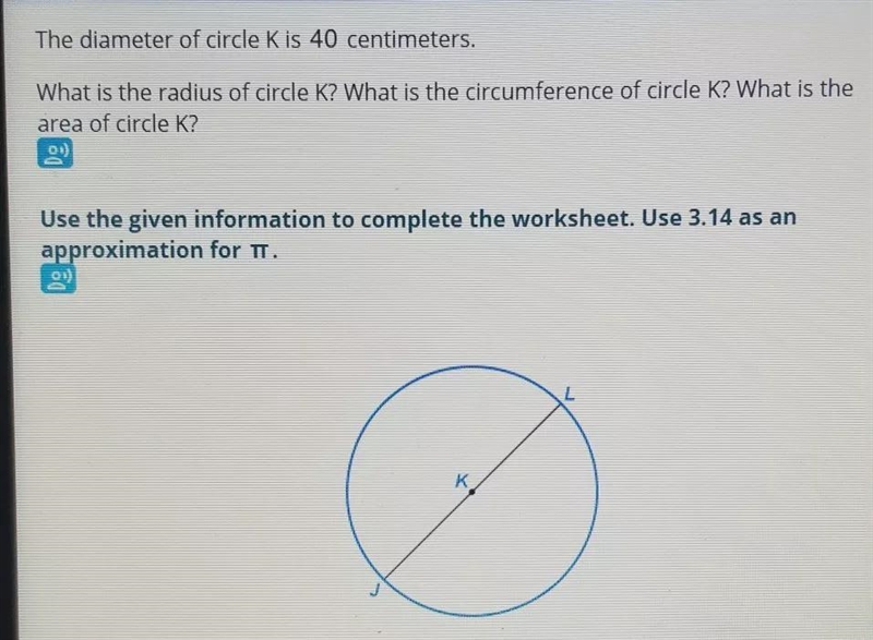 see picture below. Just need the radius of circle de (Value, and the circumfrtnce-example-1