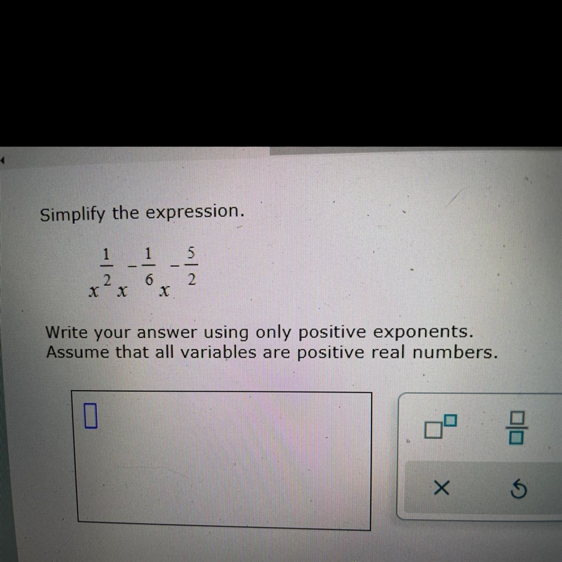 Simplify Write your answer using only positive exponets.-example-1