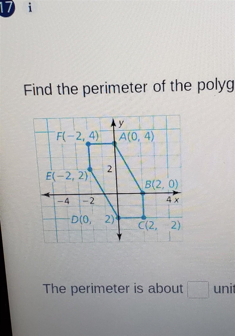 Find the perimeter with the given vertices. Round your answer to the nearest hundredth-example-1