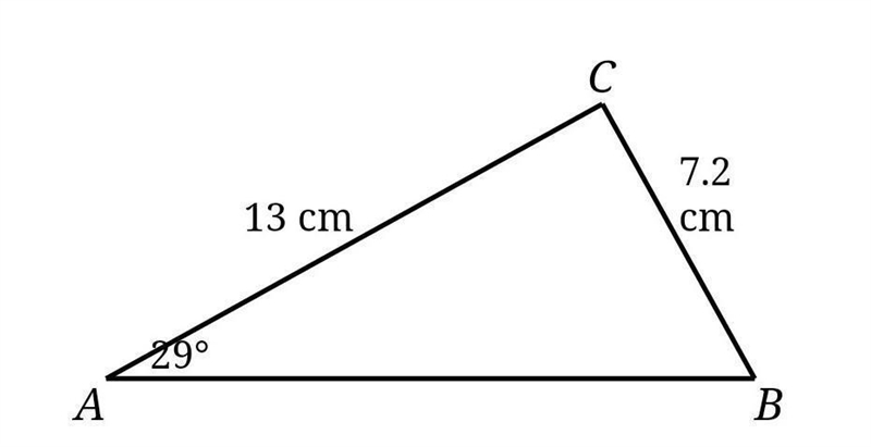 In many cases the Law of Sines works perfectly well and returns the correct missing-example-1