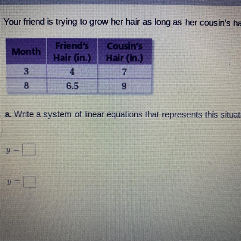 Part A: Write a system of Linear Equations that represents this situation Part B:Will-example-1