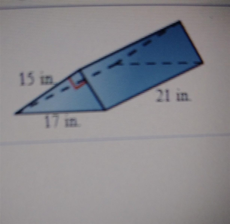 use formulas to find the lateral area and surface area of the prism .The lateral area-example-1