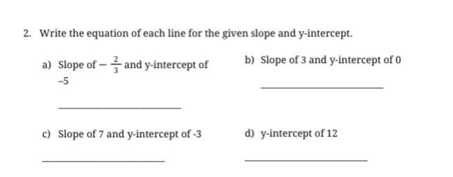 I know how to find the m and b but I don’t know how to turn them into a equation-example-1