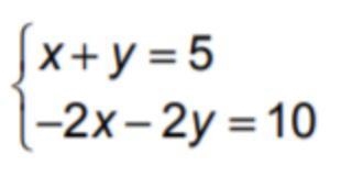 Determine the number of solutions of each system of equations.-example-1