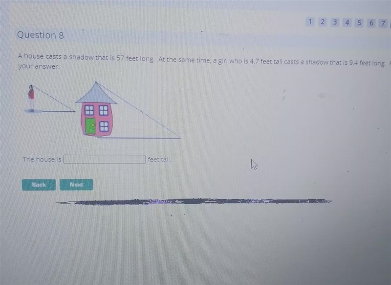 How tall is the house? please do not round for your answer can someone please help-example-1