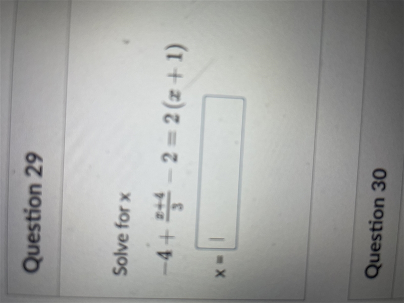 Solve for x and show work-example-1