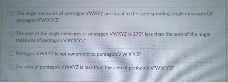 Pentagon VWXYZ is rotated 270° counter clockwise about the origin to form VWXYZ n-example-1