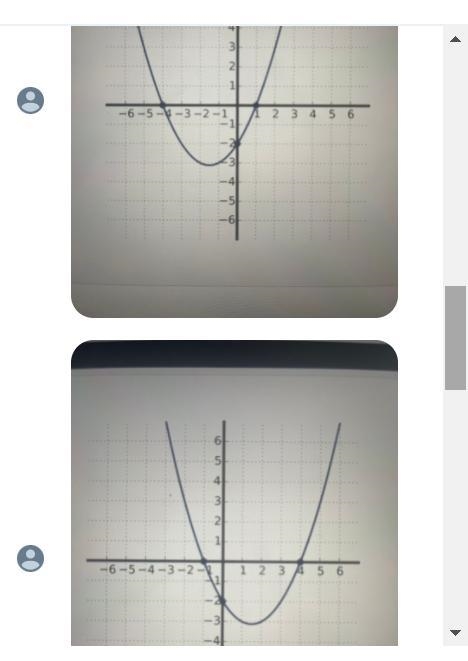 Use the intercepts of the following quadratic curve to find its graph.y = -1/2x^2 -3/2x-example-1