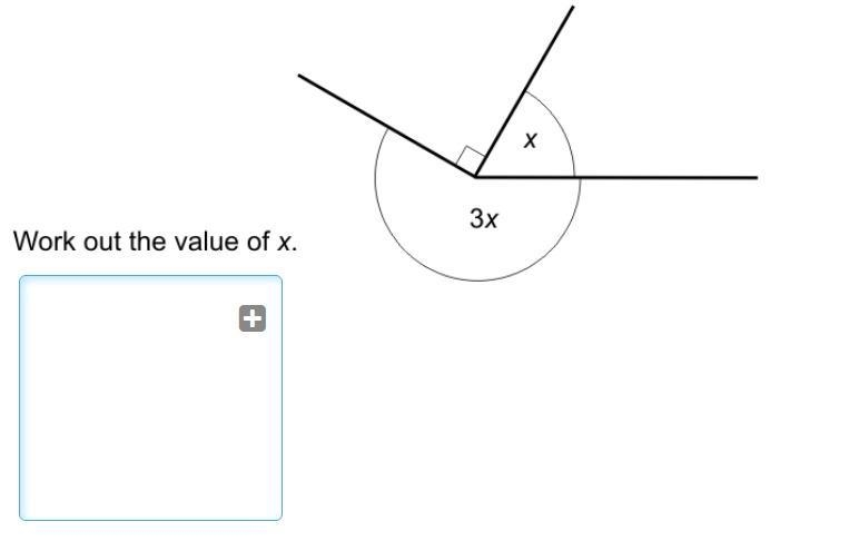 Work out the value of x-example-1