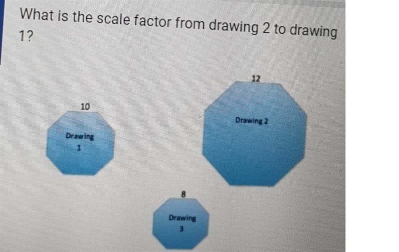 What is the scale factor from drawing 2 to drawing 1?-example-1