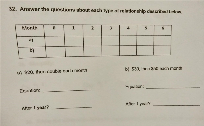 NO LINKS?? 32. Answer the questions about each type of relationship described below-example-1