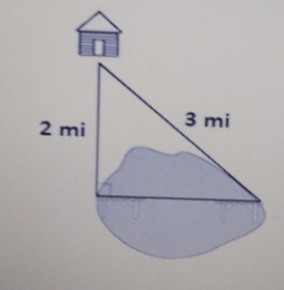 A surveyor determined the distance between two docks on opposite sides of lake. Which-example-1