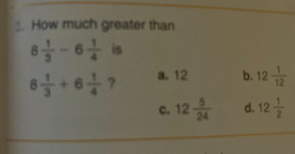 How much greater than 8 1/3 - 6 1/4 8 1/3 + 61/4-example-1